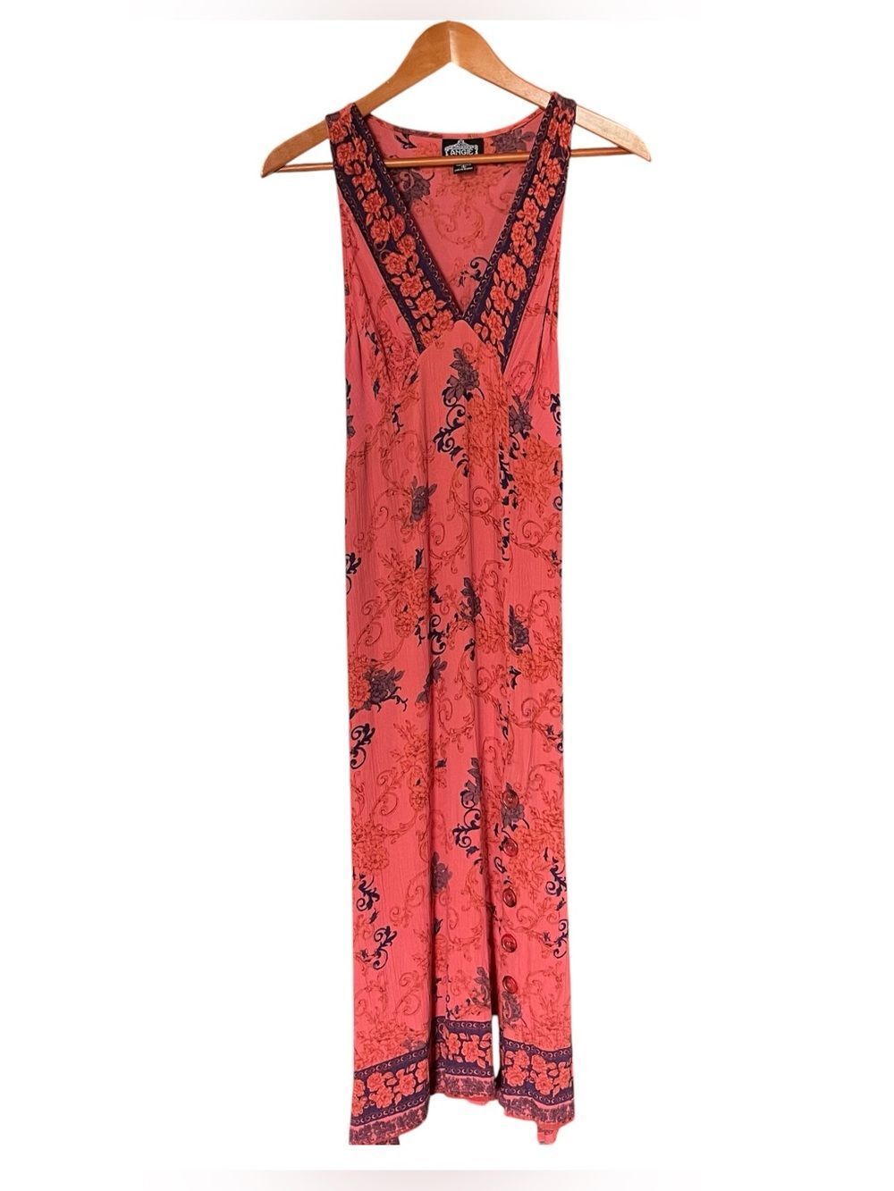 Angie Y2K Floral Bohemian Maxi Dress